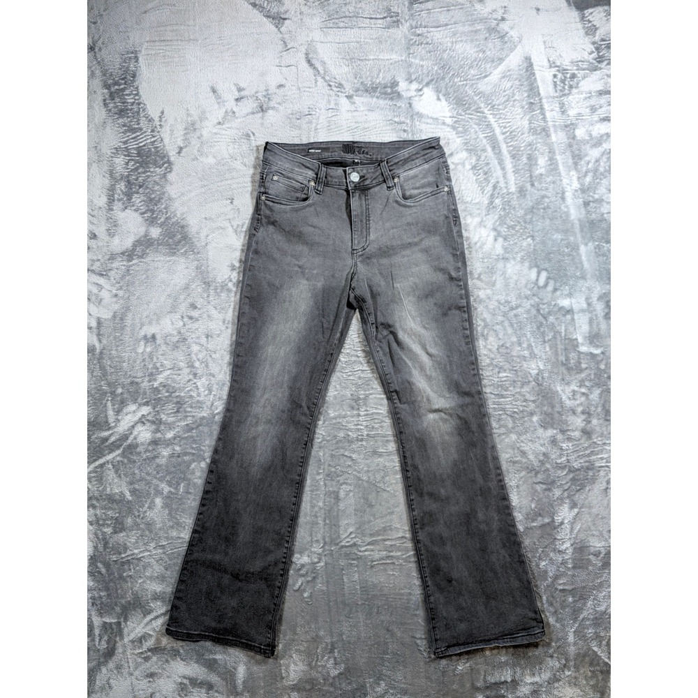 KUT from the Kloth Nicole Bootcut Grey Denim Jeans Size 10 Flap Pocket